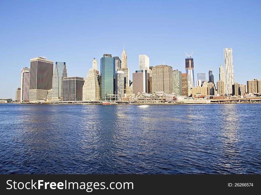New york city - Manhattan, view from brooklyn