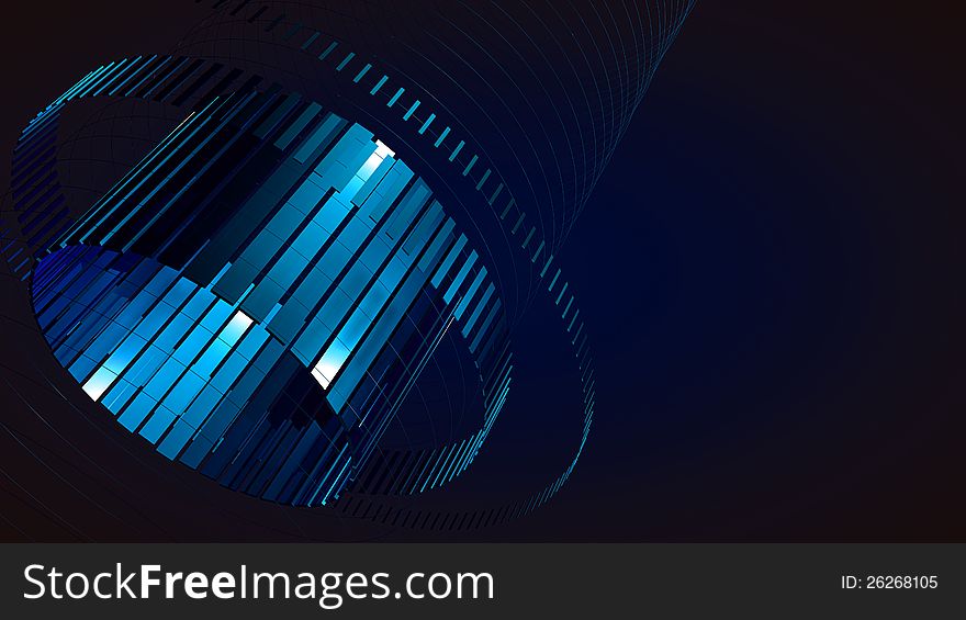 Abstract structure over dark background. Abstract structure over dark background