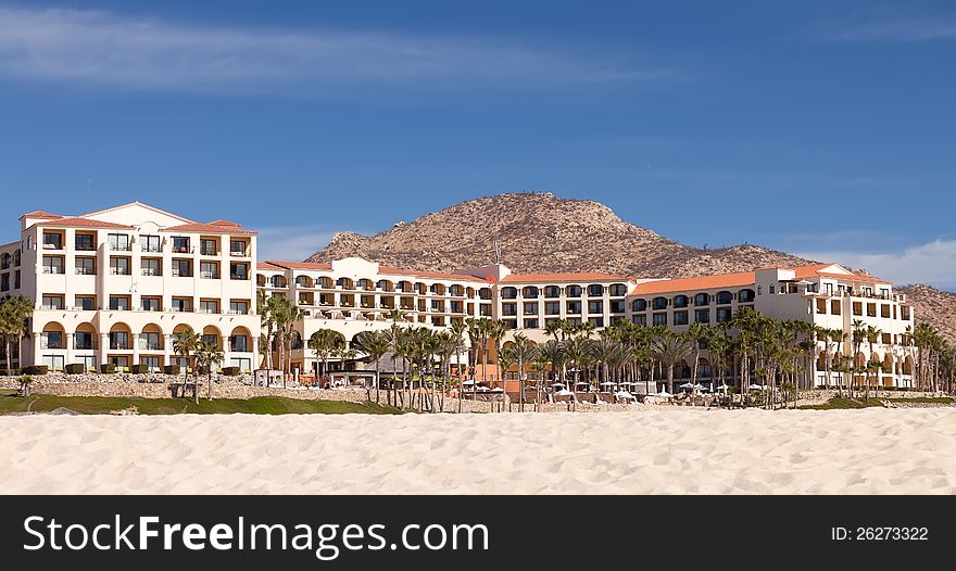 Luxury resort, located on the Sea of Cortez, in Cabo San Lucas, Mexico. Luxury resort, located on the Sea of Cortez, in Cabo San Lucas, Mexico