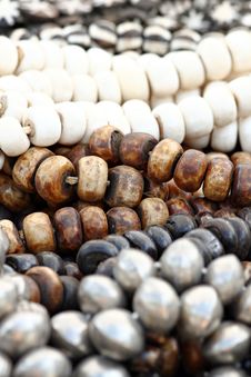 Large Wooden Beads Royalty Free Stock Image Large Wooden Beads Royalty Free Stock Image