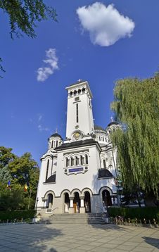 Sighisoara White Church Tower Royalty Free Stock Images