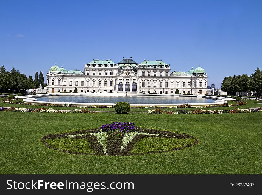 Belvedere palace and garden, Vienna, Austria