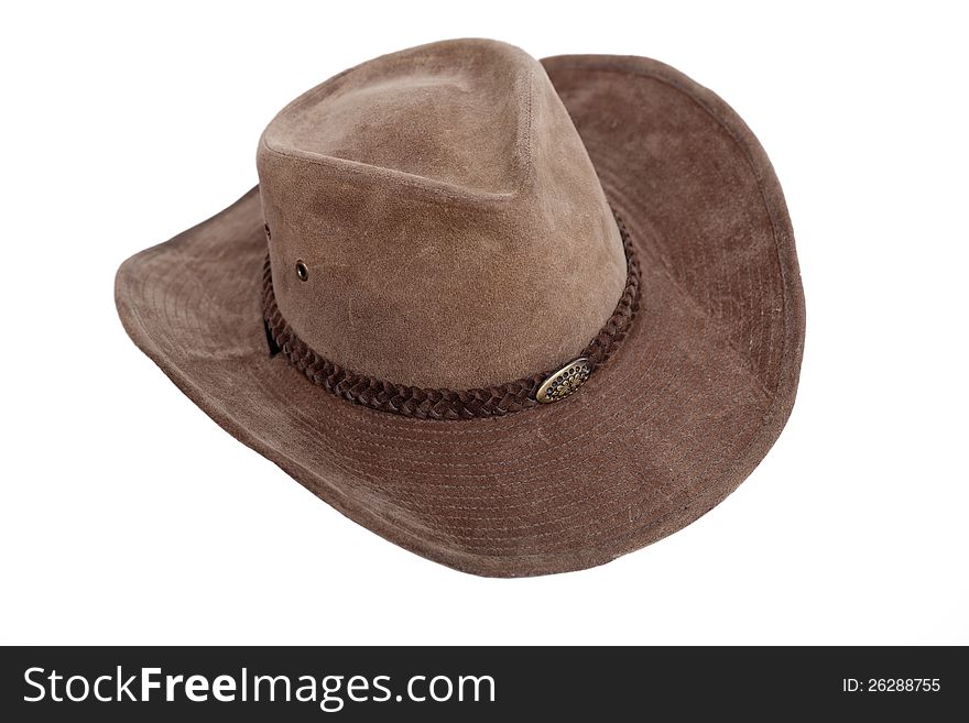 Cowboy hat isolated on white background