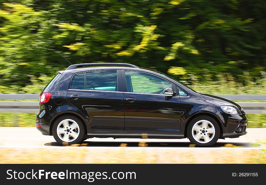 Car on highway