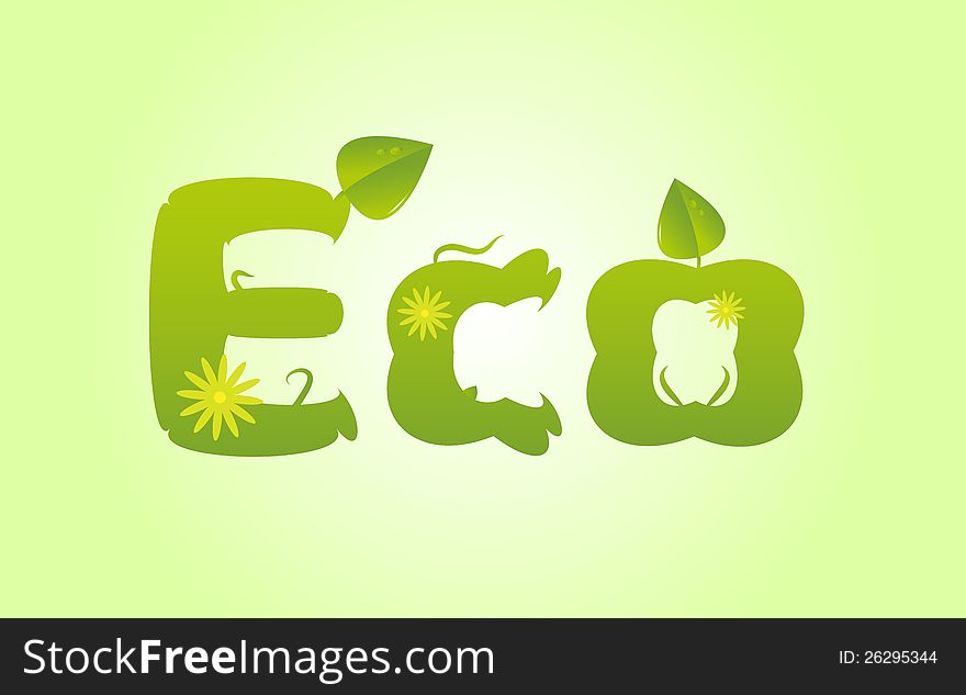 Eco - Leafs And Flowers