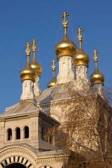 Orthodox Church Cupolas Royalty Free Stock Photo Orthodox Church Cupolas Royalty Free Stock Photo