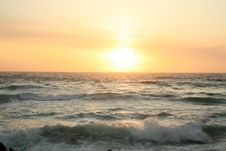 Sunset On The Pacific Royalty Free Stock Photos Sunset On The Pacific Royalty Free Stock Photos