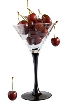 Cherries In Goblet Royalty Free Stock Photography Cherries In Goblet Royalty Free Stock Photography