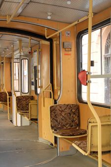 Articulated Tram Interier Stock Images Articulated Tram Interier Stock Images
