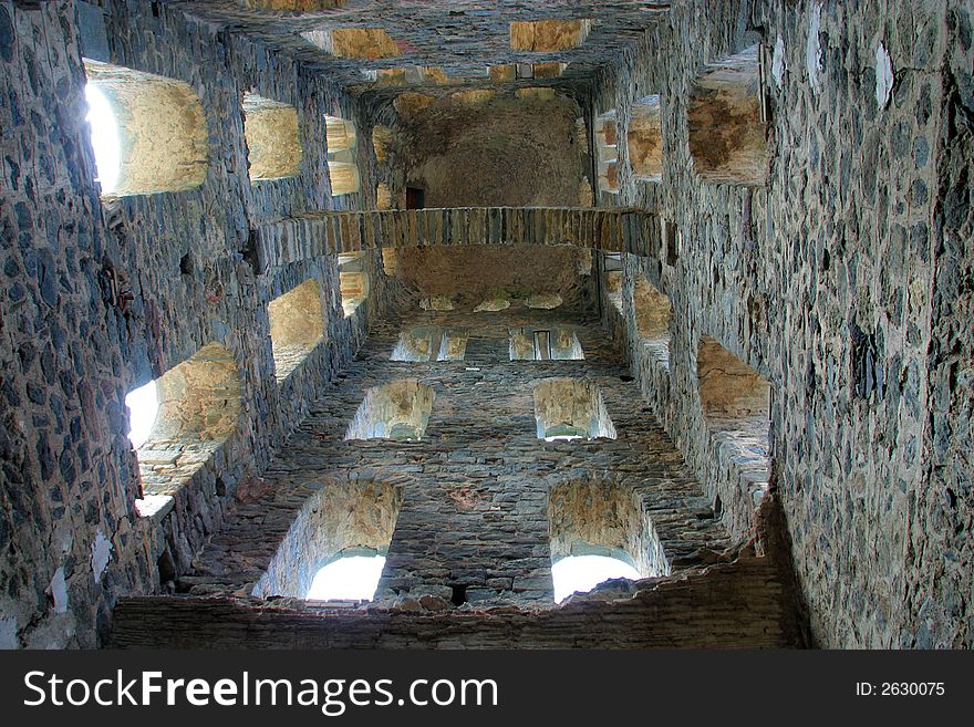 Inside of a tower in Spain. Inside of a tower in Spain
