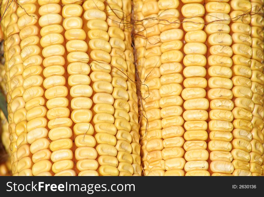 Close-up of two Corn cars. Close-up of two Corn cars