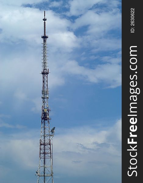 Television tower on a background of the sky