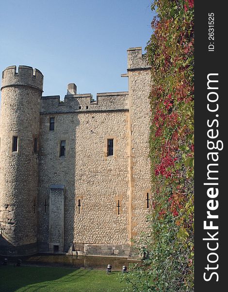 Part of the Tower of London, London, England