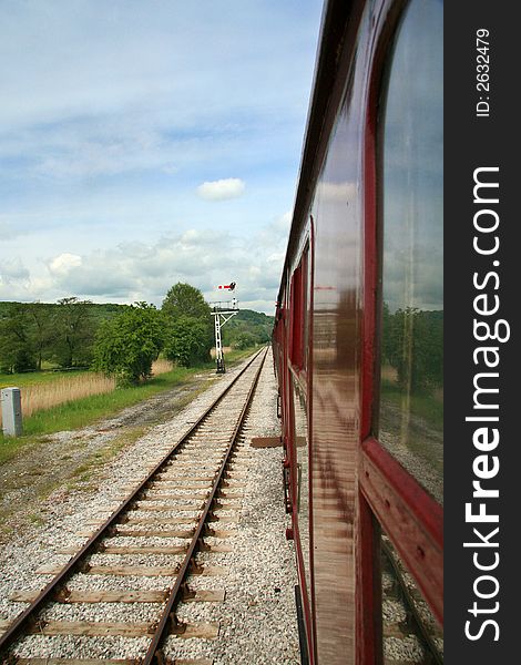 An old steam train Carriage