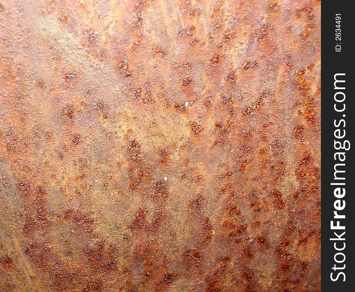 An image of some rusty metal up close. An image of some rusty metal up close.