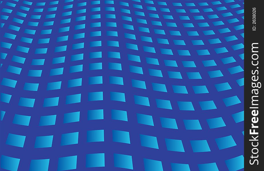 Background with wave of square