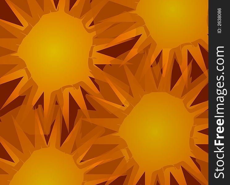 Sunflower Background Pattern 2