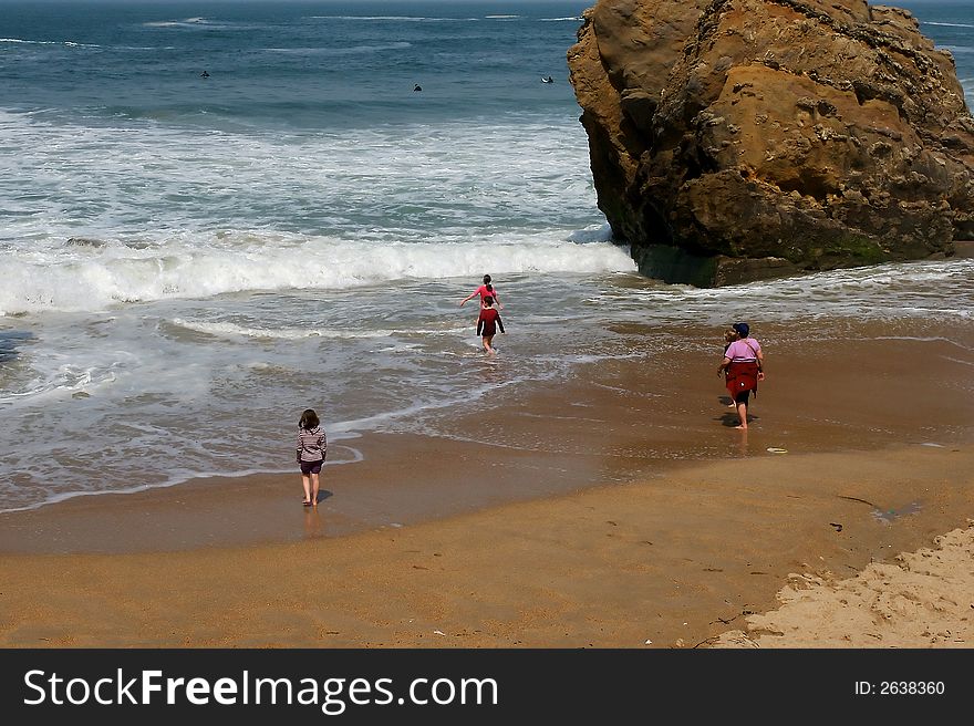 Children at beach