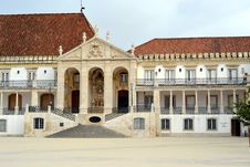 Facade Of The Main Building Of The Coimbra Stock Images Facade Of The Main Building Of The Coimbra Stock Images
