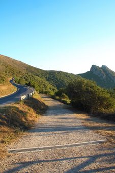 Mountain Road On Elba Island Royalty Free Stock Photos Mountain Road On Elba Island Royalty Free Stock Photos