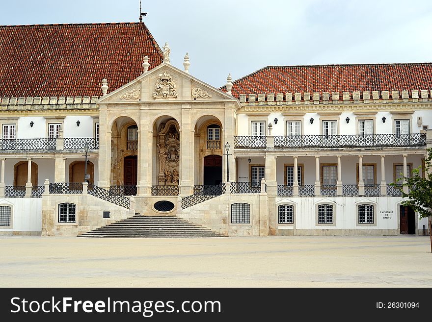 Facade Of The Main Building Of The Coimbra