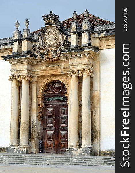 View of the Patio of the Coimbra University, Portugal