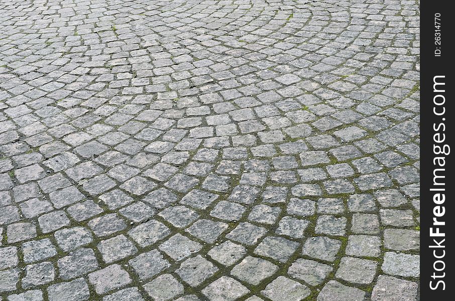 Granite paved street