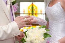 The Solemn Moment Of A Betrothal Royalty Free Stock Photo The Solemn Moment Of A Betrothal Royalty Free Stock Photo