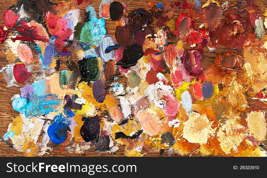 Artists Acrylic Painting Palette