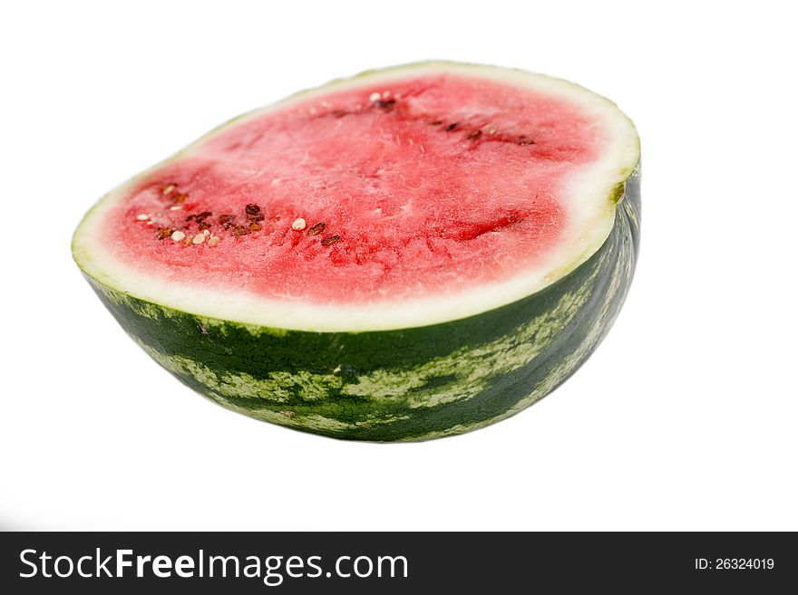 Part of watermelon isolated on white background