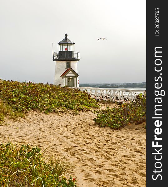 This is one of the Nantucket Light Houses that is on the main land.