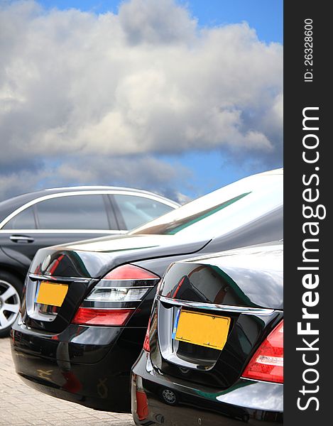 Image of a brand new cars parked on a forecourt