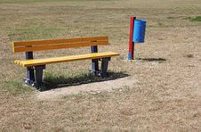 Yellow Bench Royalty Free Stock Photo Yellow Bench Royalty Free Stock Photo