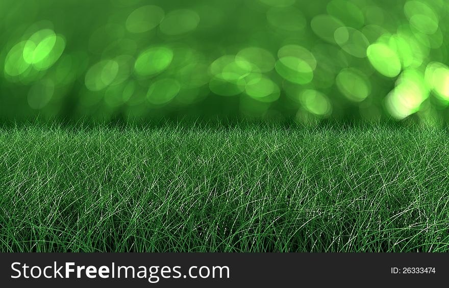 Close Up Backdrop Of Fresh Thick Grass