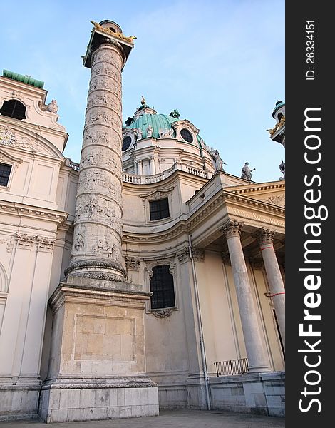 Karlskirche Church in Vienna, Austria