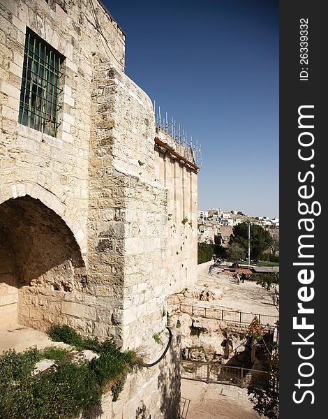 Holy place for islam and judaism in Hebron Machpela cave