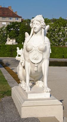 Sphinx In The Belveder Royalty Free Stock Images Sphinx In The Belveder Royalty Free Stock Images