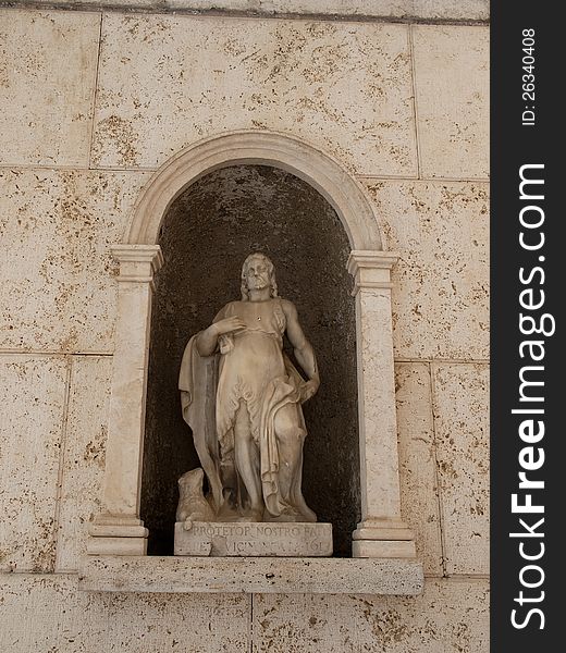 Benedictine Abbey -Montecassino in Italy. Benedictine Abbey -Montecassino in Italy