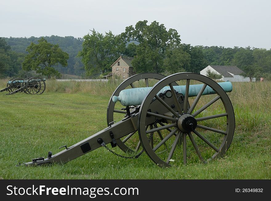 Gettysburg Cannon At Battlefield