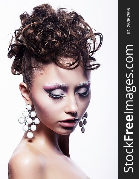 Hair Salon Concept - Festive Hairdo. Stylish Hairs
