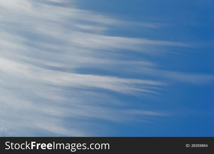 White cloud  with blue sky background in beautiful day.