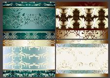 Floral Vector Background Set With Seamless Element Royalty Free Stock Photography Floral Vector Background Set With Seamless Element Royalty Free Stock Photography