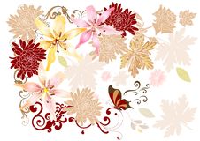 Pastel Floral Background Royalty Free Stock Images