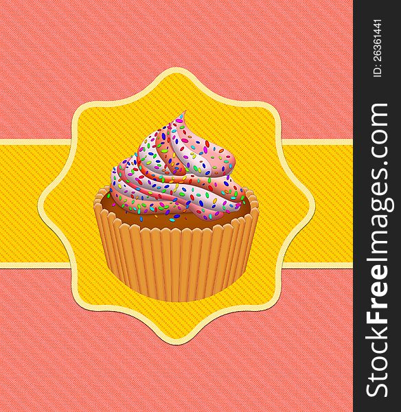 Card With Cup Cake