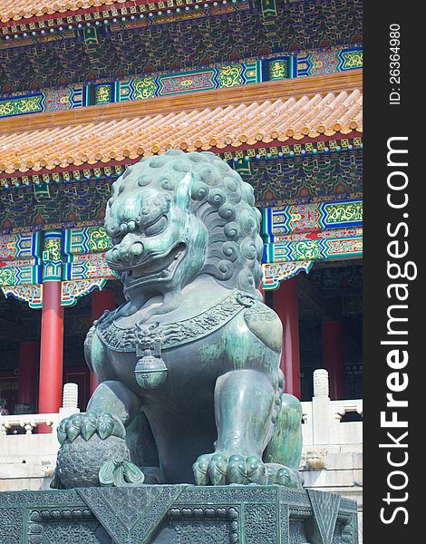 China Forbidden City Lion