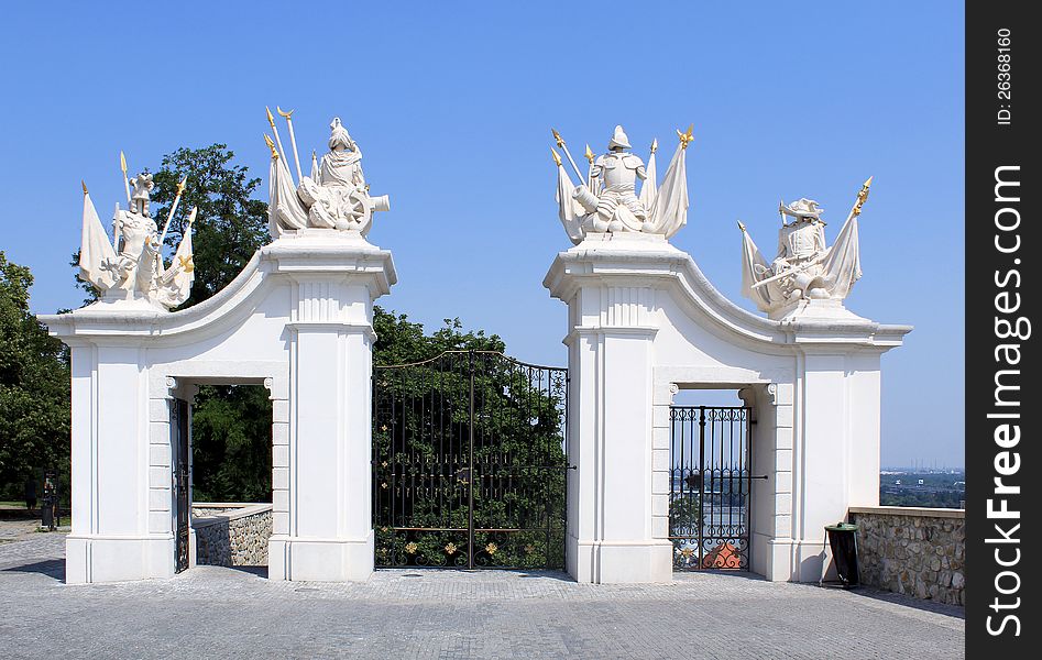 Bratislava castle gate. Slovakia