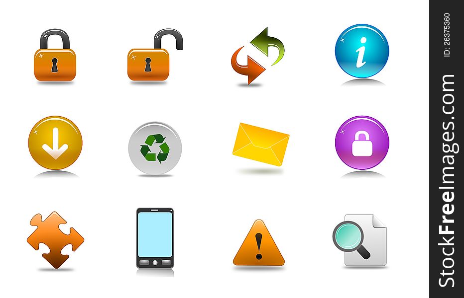 Set of detailed icons for multiple usage. Set of detailed icons for multiple usage.