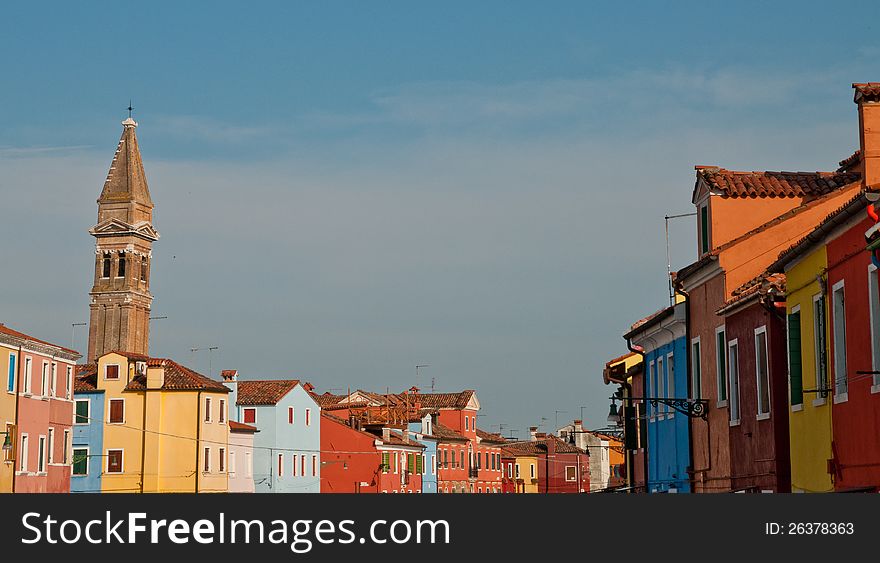 Colorful Houses In Burano