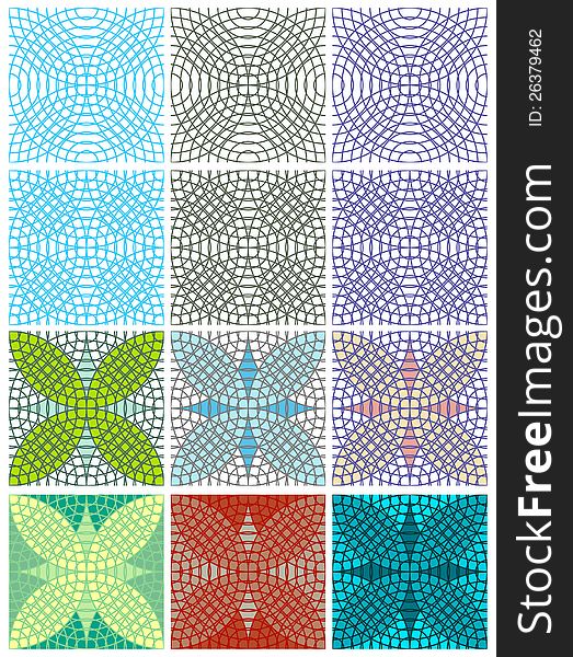 Vector Seamless Texture With Circles