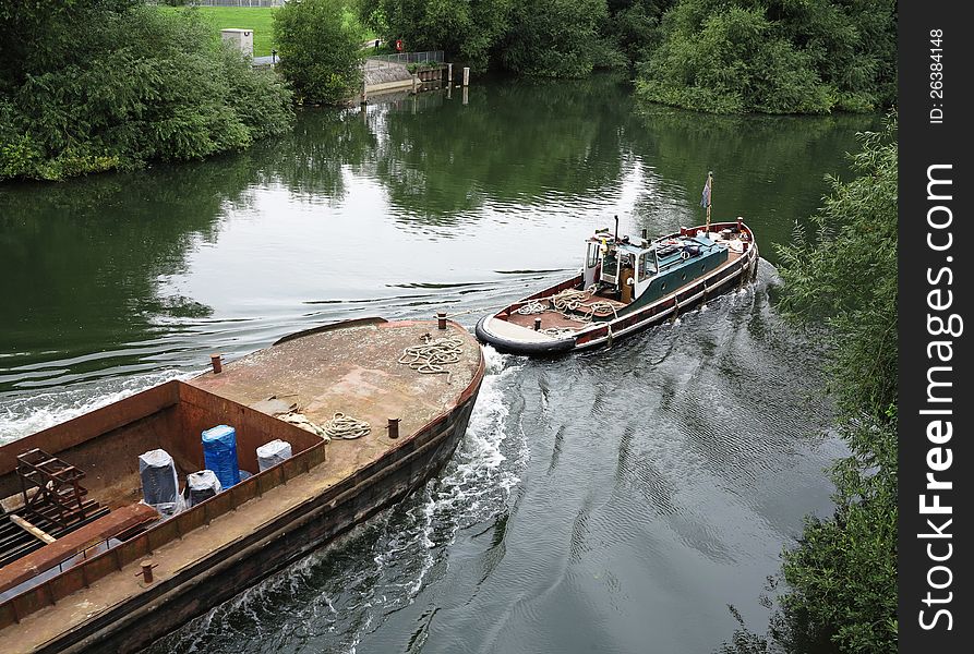 Tugboat On The River Thames